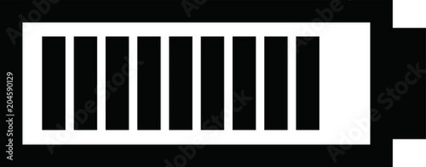 Fototapeta Monochrome Battery level illustration