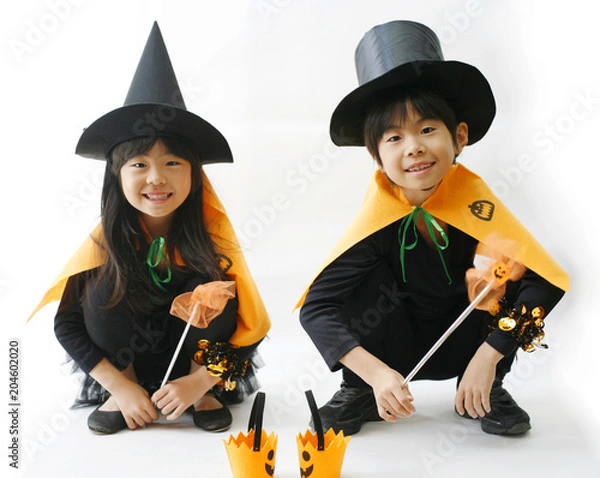 Obraz ハロウィンの仮装をした子供
