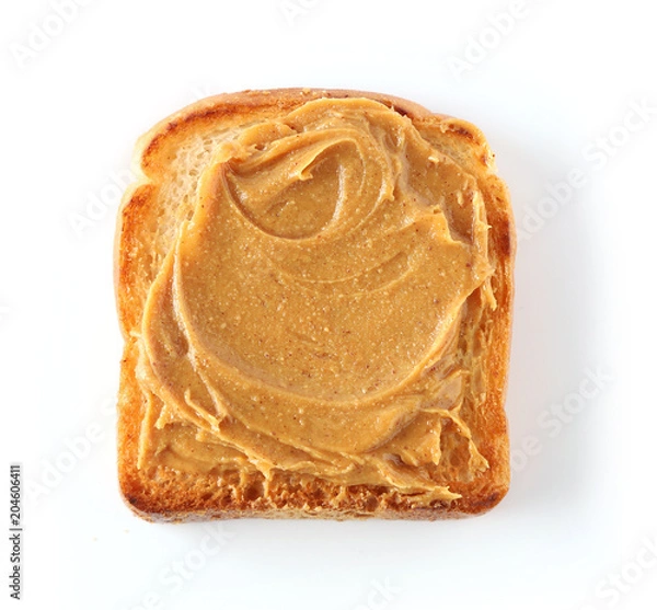 Obraz toasted bread with peanut butter