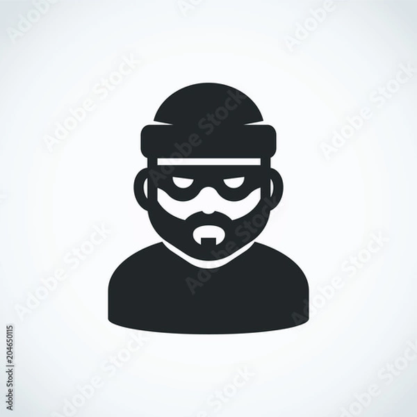 Obraz Robber icon. Bandit.