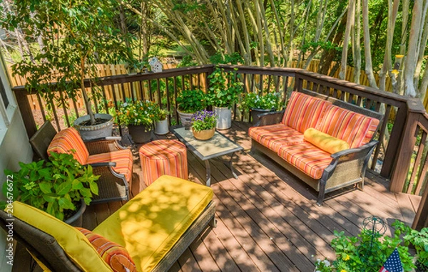 Obraz Summer Backyard Oasis