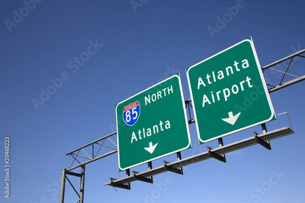 Obraz Atlanta Freeway Signs