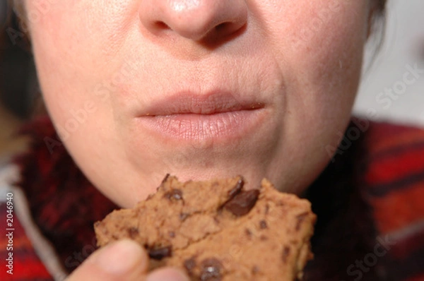 Obraz dégustation d'un cookie