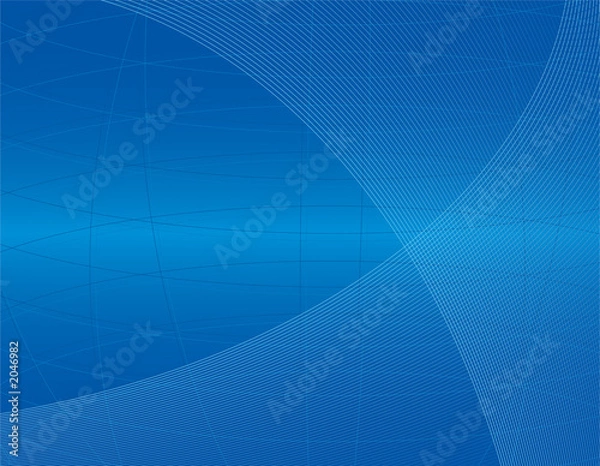 Obraz abstract lines on blue