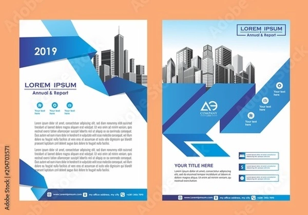 Fototapeta abstract cover and layout for presentation and marketing
