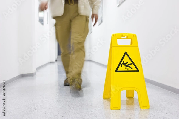 Fototapeta Rutschgefahr