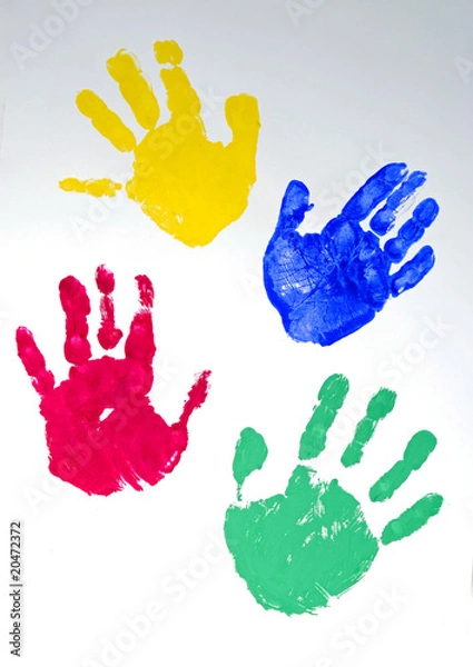 Fototapeta Handabdruck