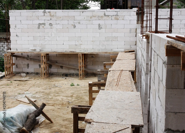 Obraz House under construction