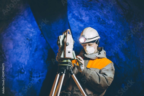 Obraz górnictwo podziemne geologów