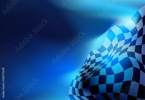 Obraz checkered flag background race flag design
