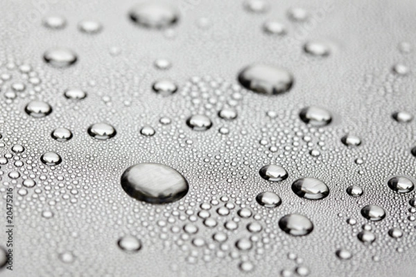 Obraz Regen Edelstahl Hell 5