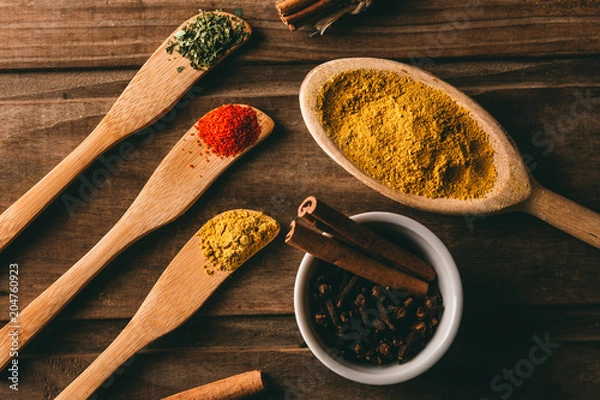 Obraz Temperos sobre a mesa