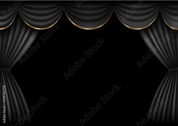 Fototapeta Background  curtain stage.