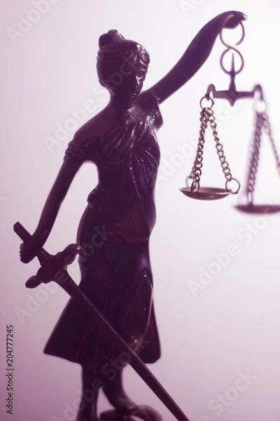 Fototapeta Legal justice law statue