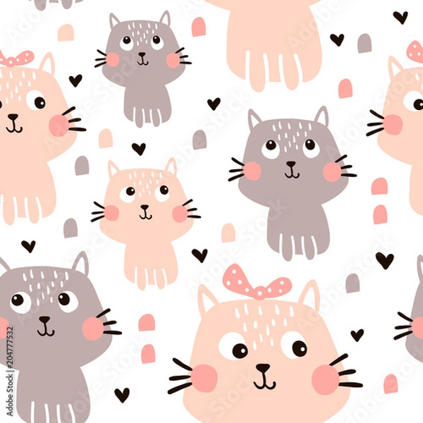 Fototapeta cat pattern