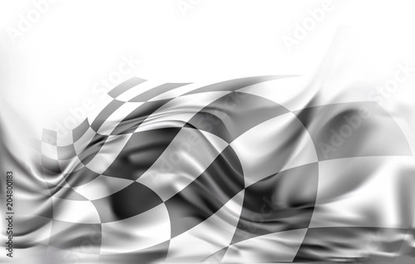 Obraz race flag  background vector illustration