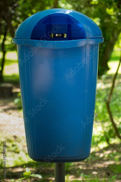 Obraz Outdoor trash can