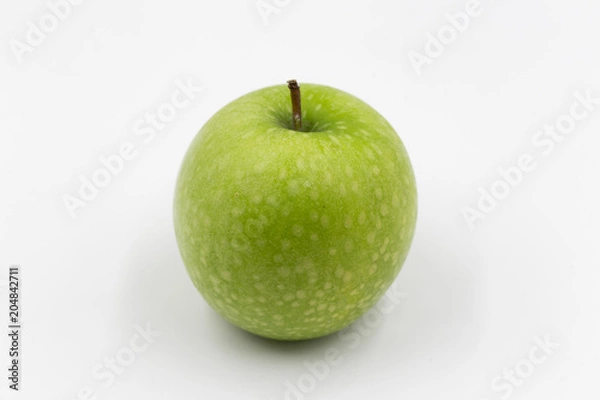 Obraz apple green  on white background