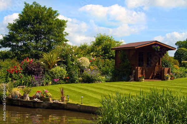 Obraz Canal Side Garden