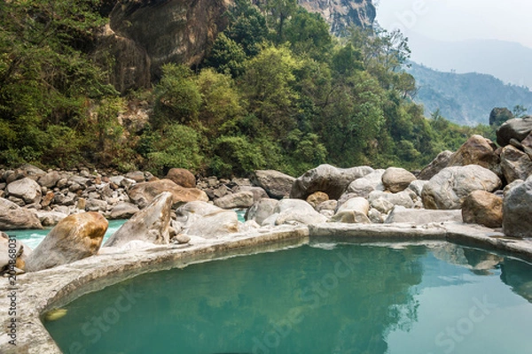 Obraz Hot spring in the Himalayas.