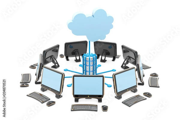 Fototapeta Cloud computing