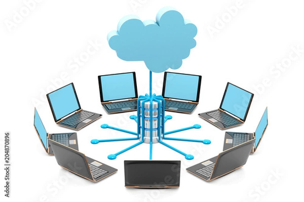Fototapeta Cloud computing
