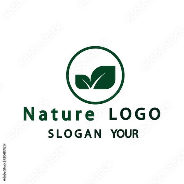 Obraz Abstract logo nature,Corporate design element.vector illustrator