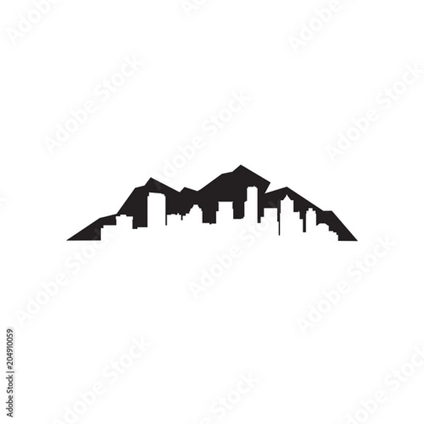 Obraz logo miasta górskiego