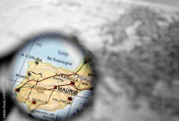 Obraz Tworzenie mapy Hiszpanii.