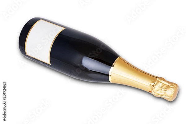 Fototapeta Bottle Champagne Isolated on white background