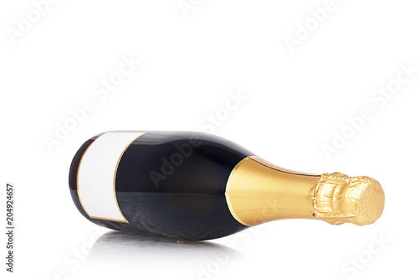 Obraz Bottle Champagne Isolated on white background