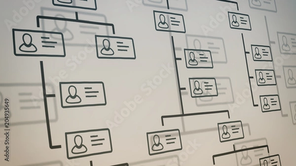 Fototapeta organization chart concept