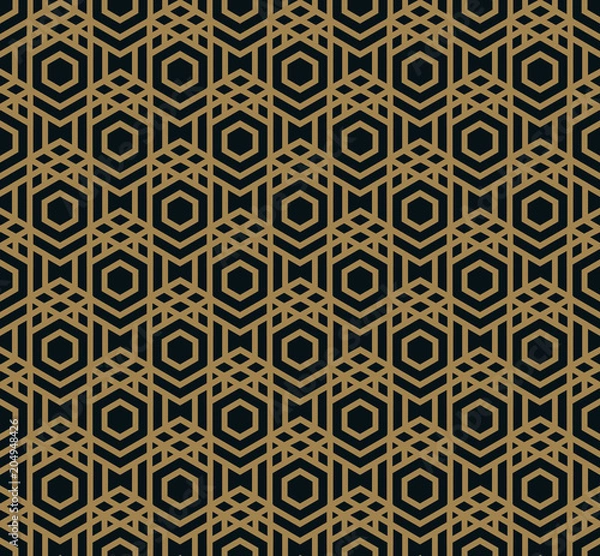 Fototapeta Vector seamless pattern. Modern stylish texture. Geometric strip