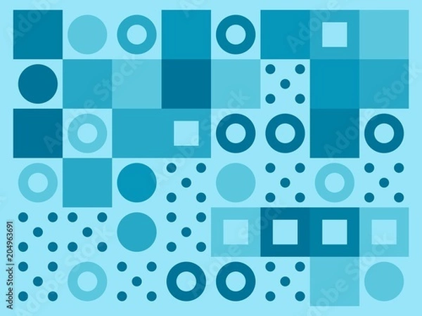 Fototapeta Colored abstract geometric flat pattern background