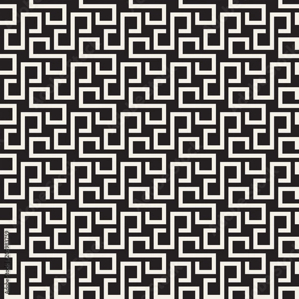 Fototapeta Vector seamless pattern. Modern stylish abstract texture. Repeating geometric tiles