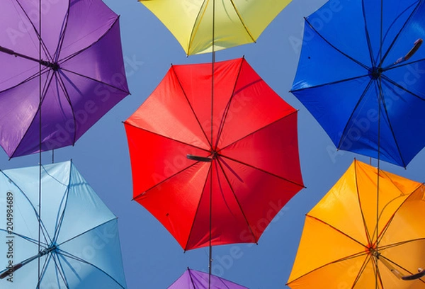 Obraz Umbrellas in the sky