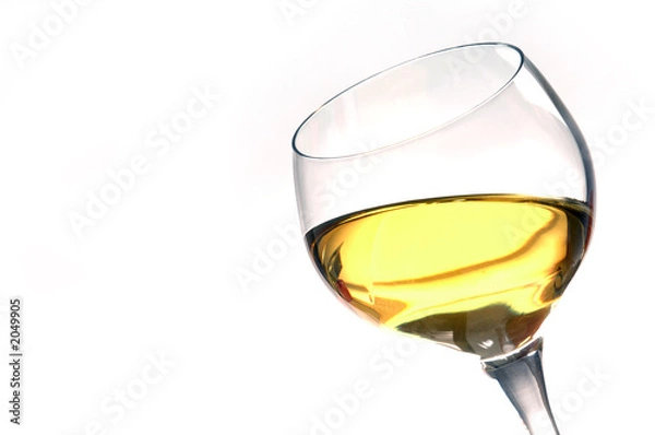 Obraz kolorowe białe wino