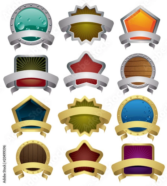 Obraz gold and silver frames