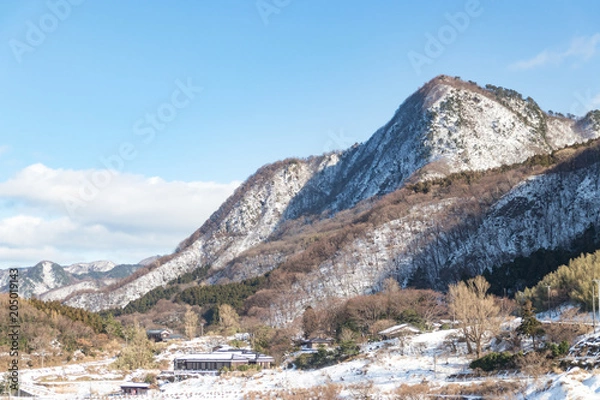 Obraz 冬の知行山