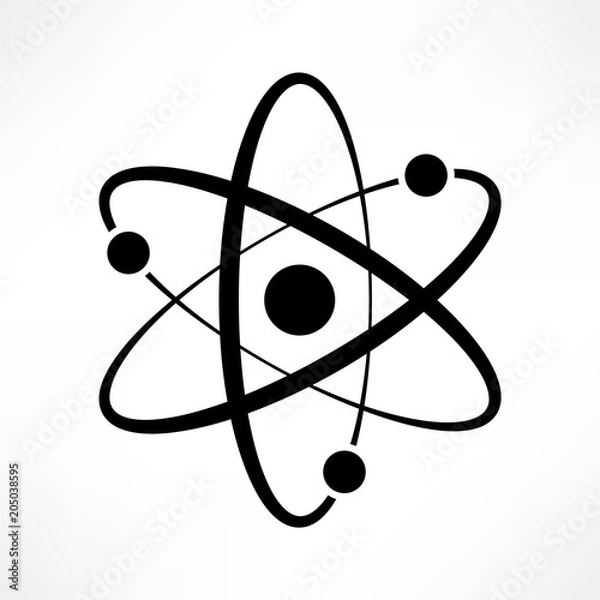 Obraz Atom icon vector. Logotype. Symbol