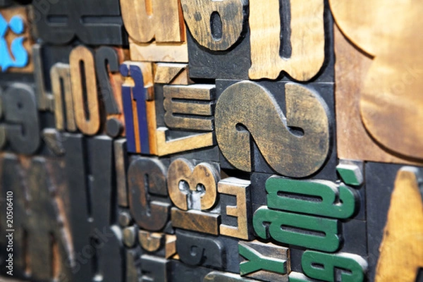 Fototapeta buchstaben