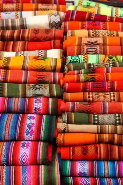 Fototapeta Colorful blankets