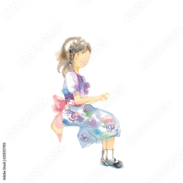 Fototapeta ピアノ発表会、女の子のみ