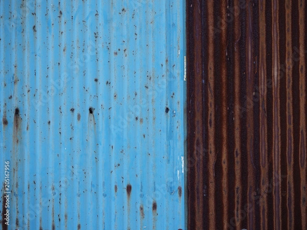 Obraz 古い波板の壁