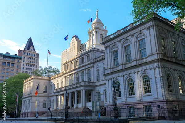 Obraz New York City Hall building in lower Manhattan