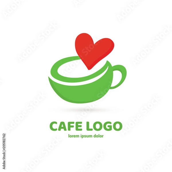 Obraz Logo design coffee vector template