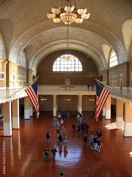 Fototapeta ellis island main hall