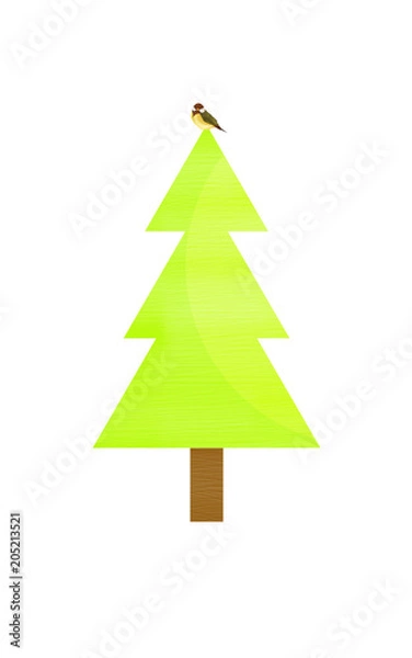 Fototapeta a bird in the forest