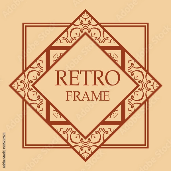 Obraz art deco frame