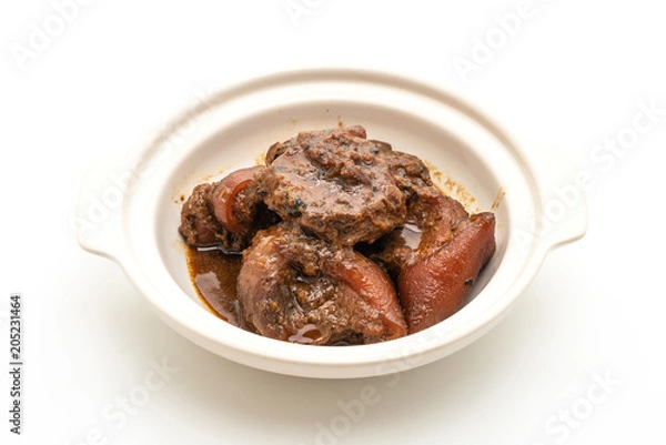 Fototapeta pork stew with herb